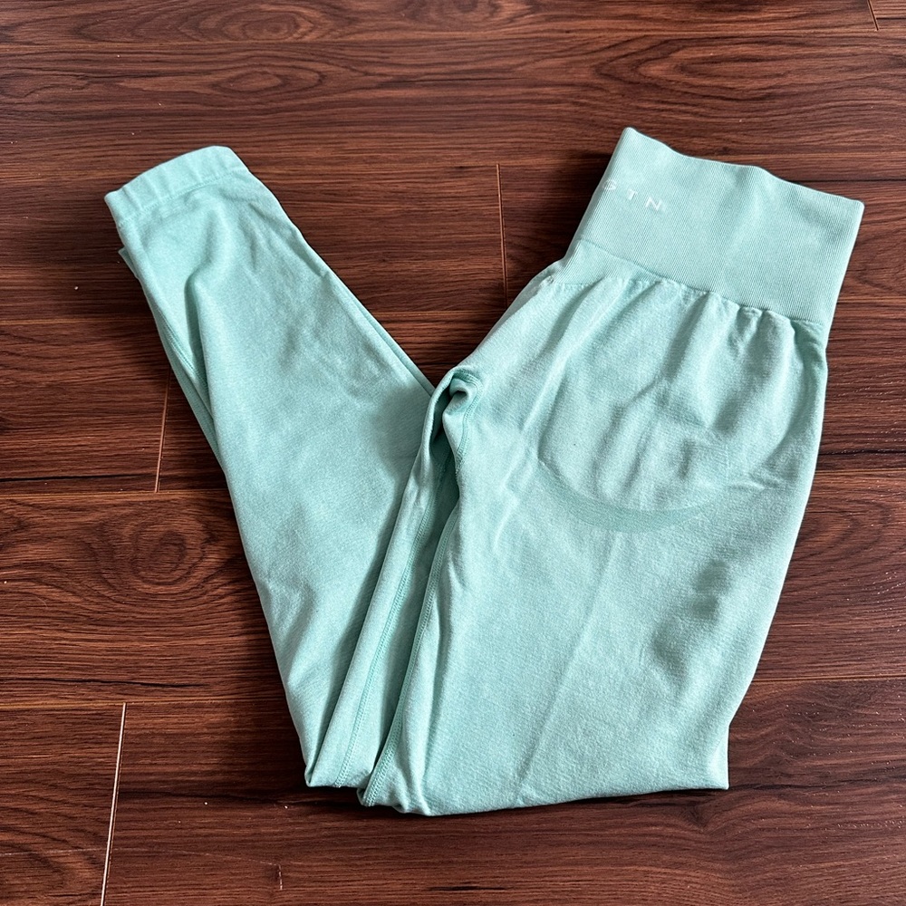 NVGTN mint green high waisted contour leggings